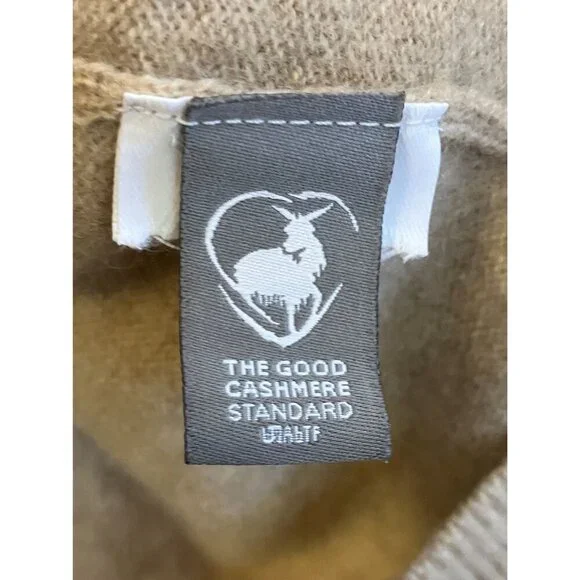 J.Crew Womens Cashmere Patch-Pocket Cardigan Sweater Size Medium Beige FA EXC - Picture 7 of 10